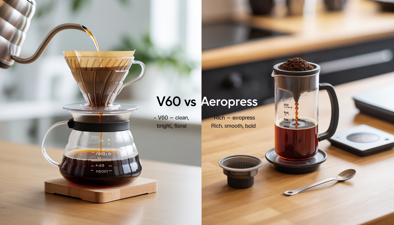 V60 Coffee vs AeroPress Coffee: The Complete Brew Guide